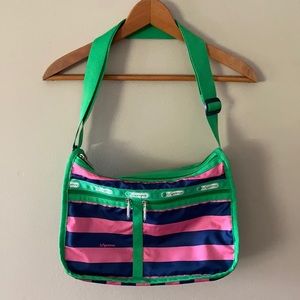 LeSportsac Striped Shoulder Bag